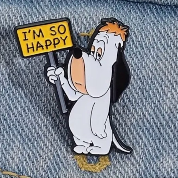 Anthropologie Jewelry - DROOPY dog enamel pin - classic cartoon brooch lapel